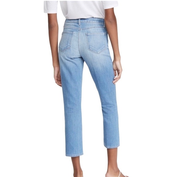 L’AGENCE Nadia High‎ Rise Crop Straight Leg Jeans, Size 24 FLAWED Project Ready! - Picture 10 of 10
